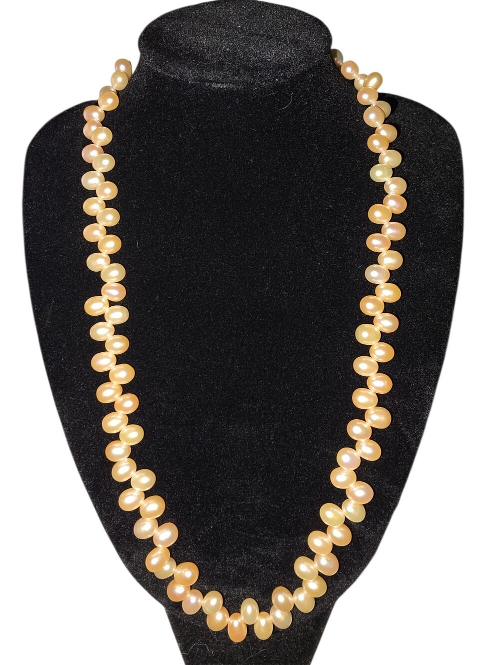 Peach Freshwater Pearl Necklace